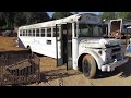 Scrapyard found Chevy School bus RUNS!