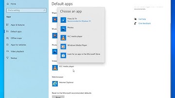 How to set Chrome/Outlook/Films & TV Default apps in Windows 10