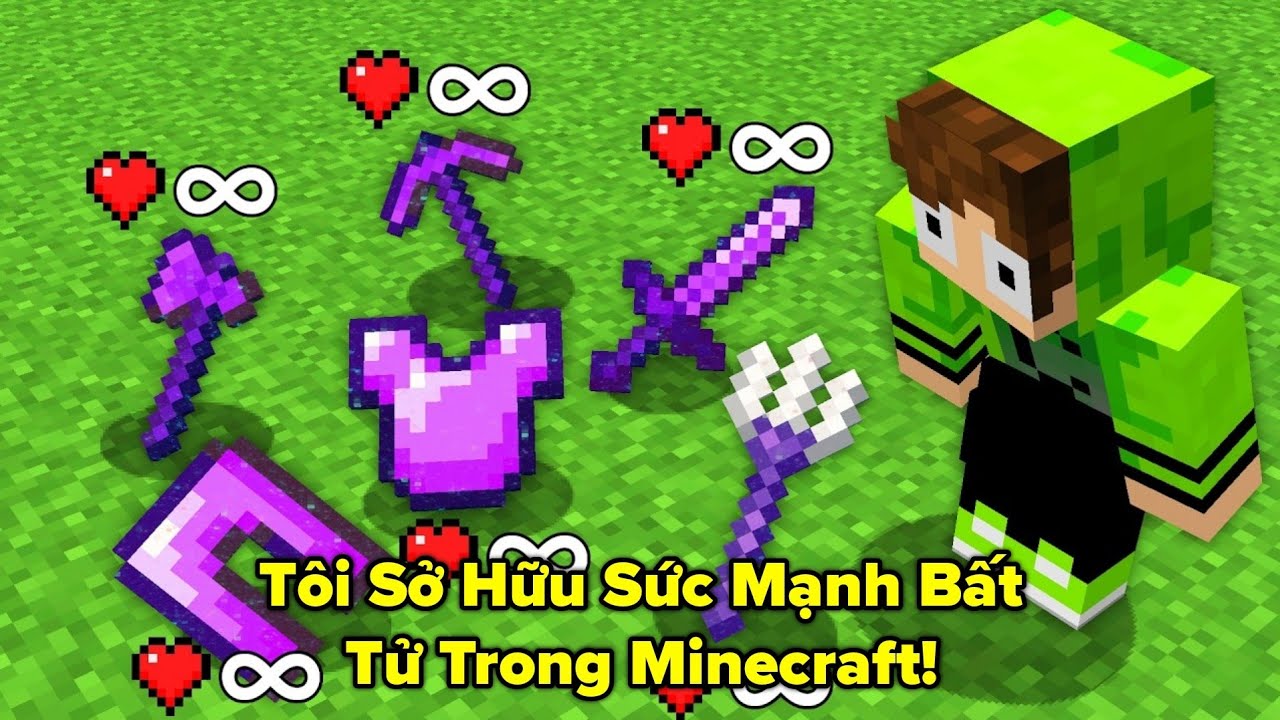 Tôi Sở Hữu Sức Mạnh Bất Tử Và Giải Cứu Cún yêu Trong Minecraft!