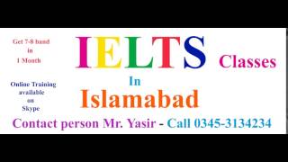 IELTS preparation classes course institute training centre test exam teacher academy in islamabad
