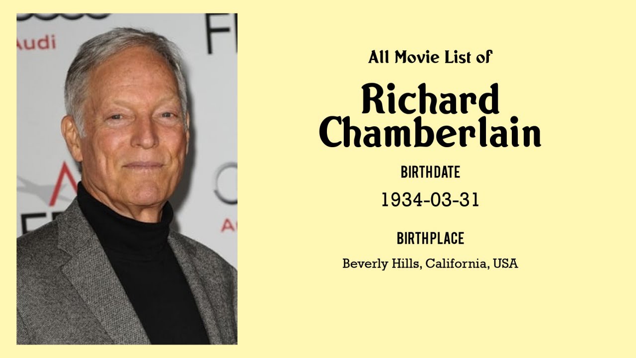 Richard Chamberlain Movies list Richard Chamberlain Filmography of