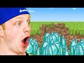 Minecraft But Grass Drops Diamonds