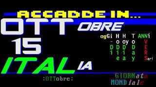 Italia 15 Ottobre - Storia Italiana Di Oggi Italian History Of Today, October 15