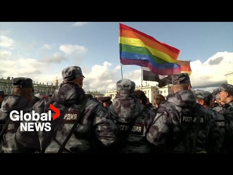 Russia passes bill to expand its "lgbt propaganda" law, critics call it part of "war" with west