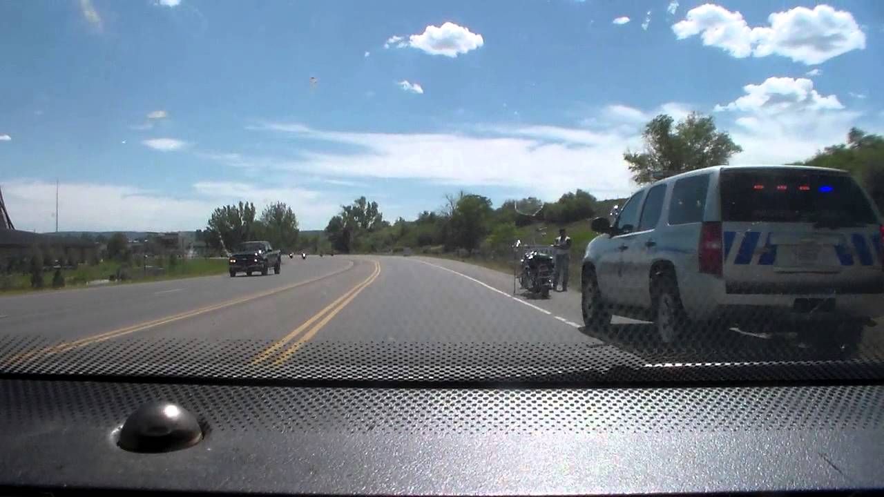 Biker Rally 2014 in Ignacio Colorado tribal police from Ignacio