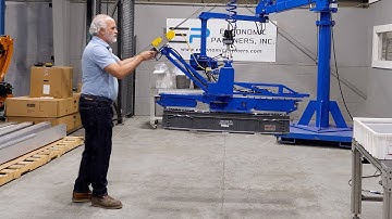 Pneumatic Grip, Lift, and Rotate Tool for Totes