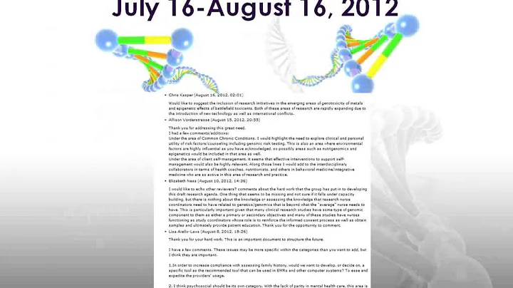 A Blueprint for Genomic Nursing Science - Kathleen...
