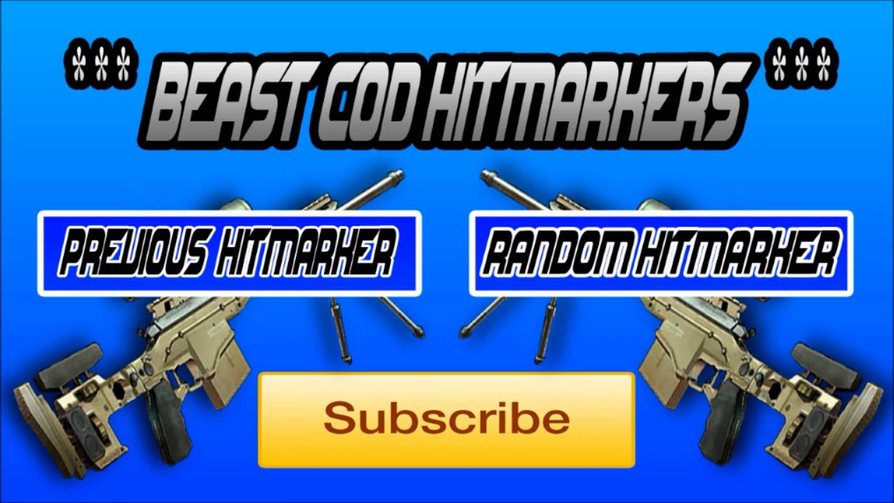 Beast COD Hitmarker | Hitmarker #7 - YouTube