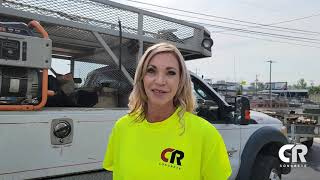 CR Concrete Traffic Control Supervisor, Tina Westby.