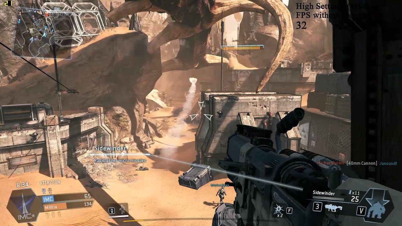 Performance Test: TitanFall running on GT 750M SLI (Lenovo Y510p)