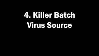 Extreme Killer Batch Codes in Notepad that you MUST see
