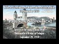 Paul von Breitenbach – Speech at the inauguration of the Hohenzollern Bridge, September 20, 1910