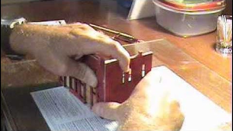 DIY How to Build Scale Model Railroad HO Building - DPM Front Street Part 3