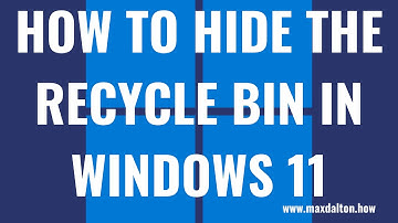 How to Hide the Recycle Bin on Windows 11 Desktop