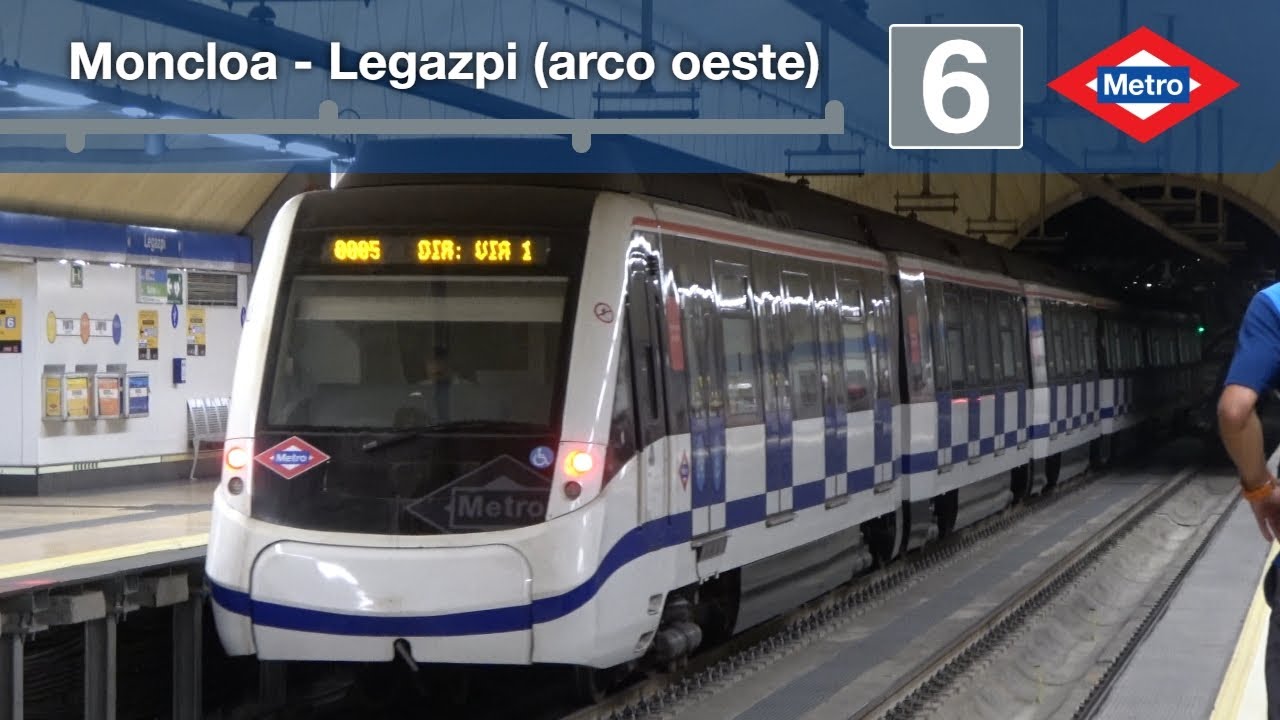 Trenes por la nueva L6 de Metro de Madrid | Moncloa - Pza. Elíptica - Legazpi