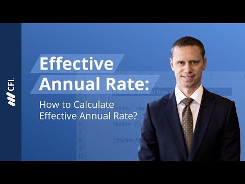 वीडियो: प्रतिफल की प्रभावी वार्षिक दर क्या है?