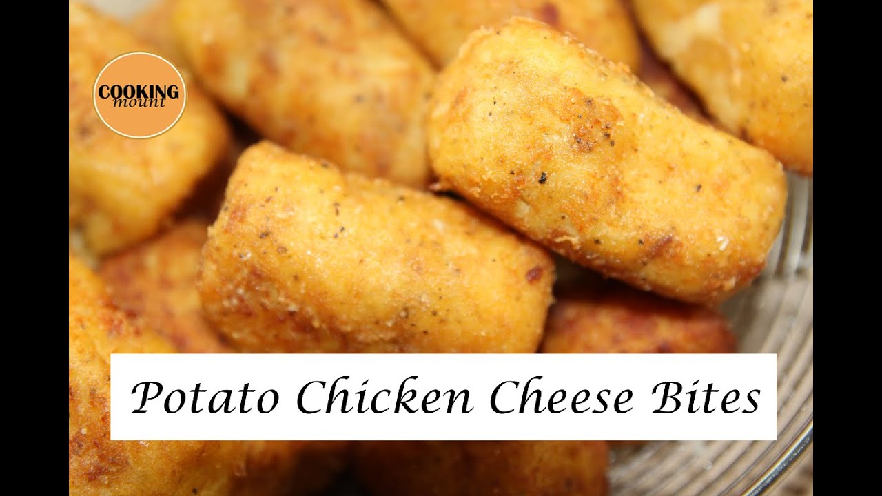 Potato Chicken Cheese Bites Recipe | No Bread Crumbs | Easy to Make ...