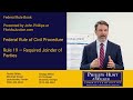 Federal Rule of Civil Procedure 19 — Required Joinder of Parties