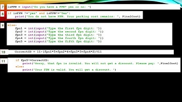 Prerelease material Computer science 0478 S20p22 Task 1 Completed FPN (Frequent Parking Number)