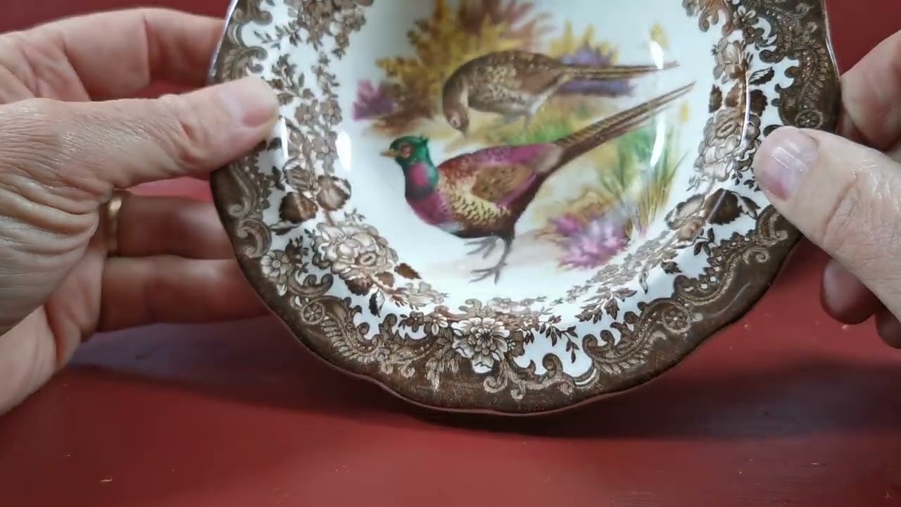 e Worcester Palissy Summer Fayre 小皿 Royal Worcester Palissy China Game Series Pheasant Small Dessert