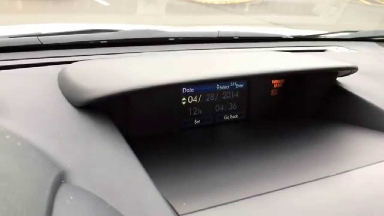 How To Set Clock On Subaru Forester, 2014-2015-2016