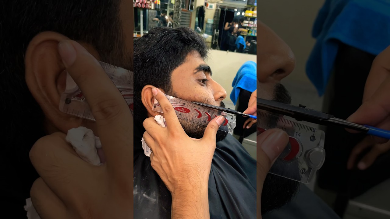 Get that sharp beard line with this easy styling tutorial! ✂️ 