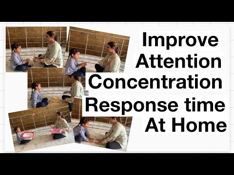 Activites to Improve Attention, Concentration & Response time of your child at home | Brain Boosting