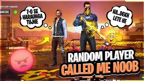 Random Player Call Me Noob 😠😠 || I Challenge Them 🎯🎯 1v1 || #brosagar96 ||#onetap#raistar||#freefire