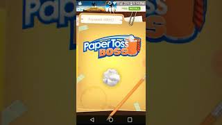 Playing paper toss boss screenshot 3