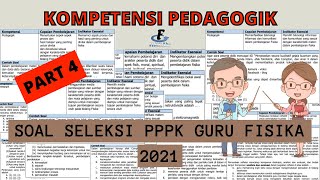 SOAL SELEKSI PPPK GURU FISIKA 2021 | KOMPETENSI PEDAGOGIK PART 4