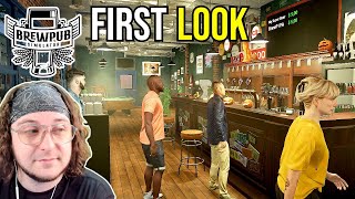 Build Your Own Bar & Serve Customers - Let's Look At Brewpub Simulator (Demo)