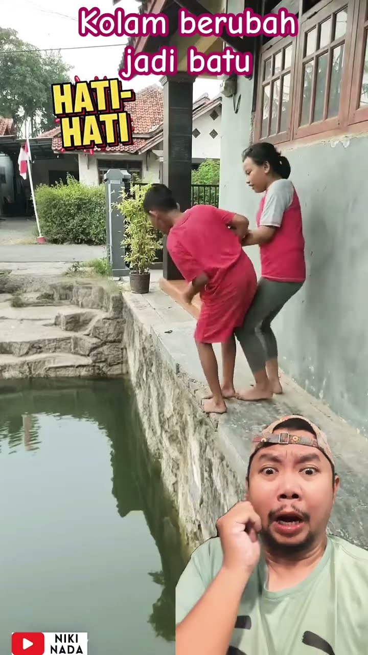 KOLAMNYA BERUBAH JADI BEBATUAN!!!?? #lucu #funny #komedi #comedy #shorts