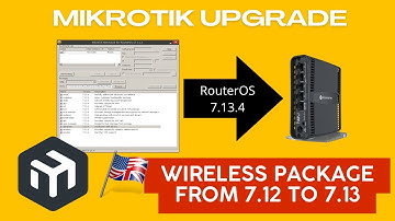 MikroTik upgrade wireless package from 7.12 to 7.13. RouterOS Netinstall.