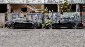 Static BMW e92 and BMW e90 335i