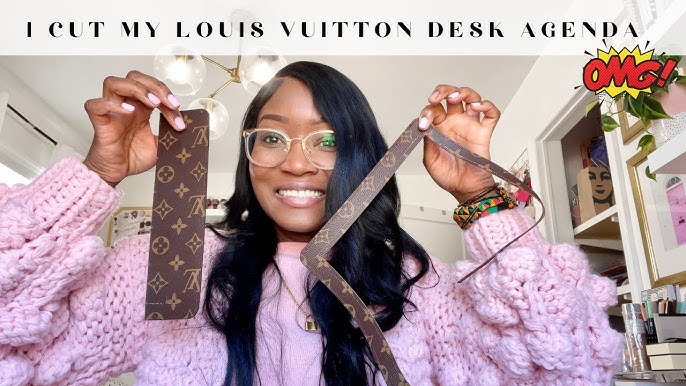 Upcycled LV notebook - Louis Vuitton Notebook - repurposed Lv