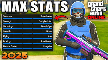 *SOLO* How To Max Out Stats FAST In GTA 5 Online! (Easy Max Stats Guide)
