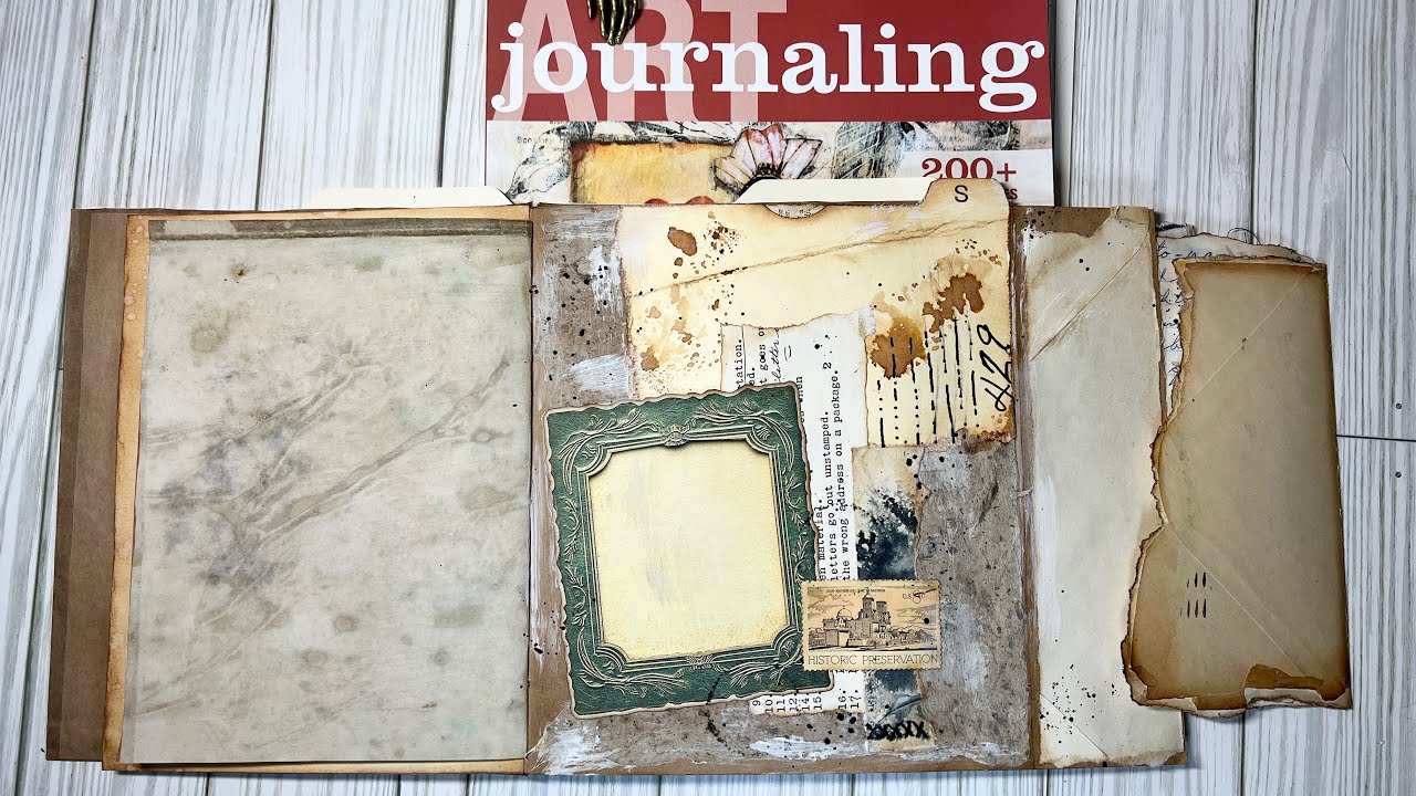 I Saw it in Art Journaling Magazine in Paper Bag Journal