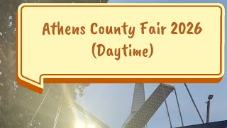 Athens County Fair midway at opening