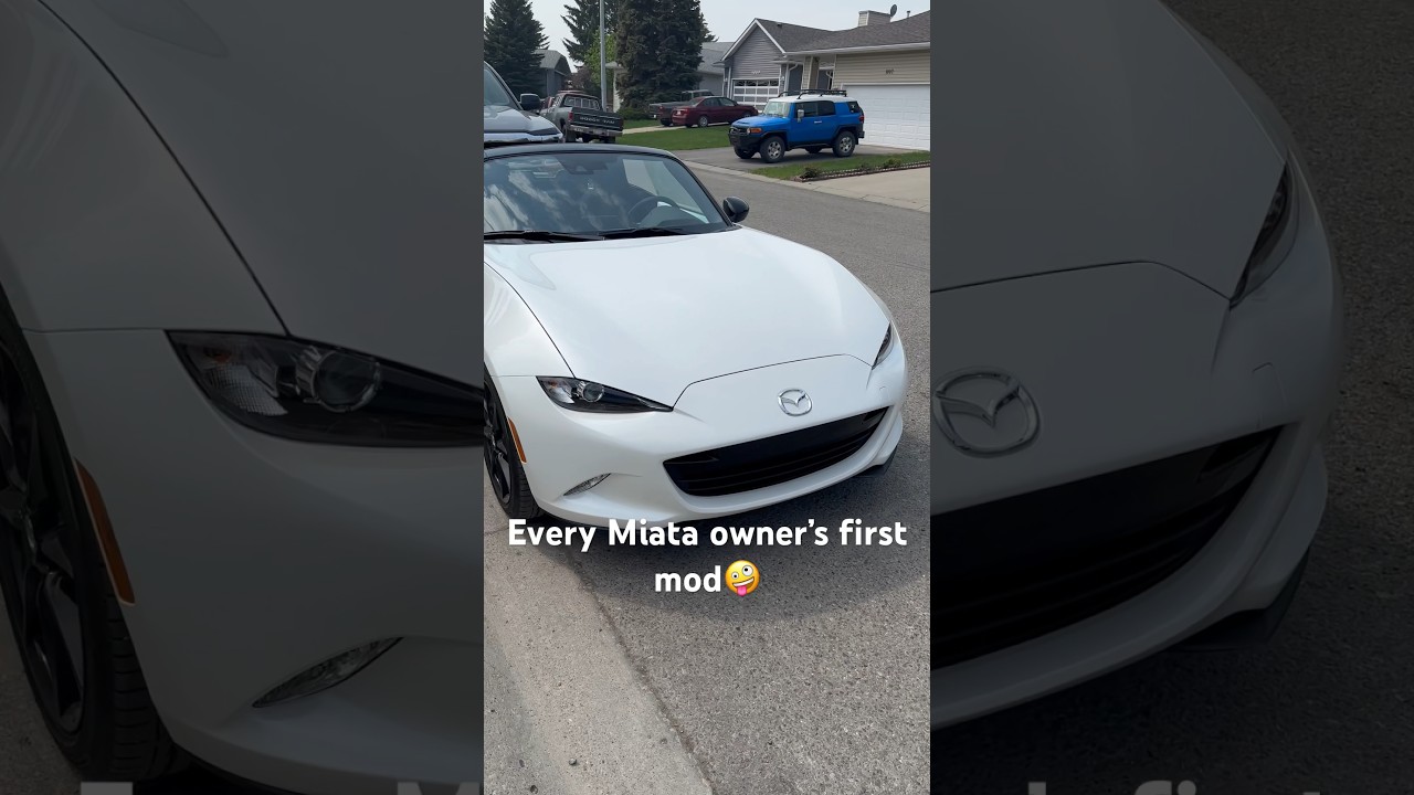 Every Miata owner’s first mod🤪 