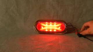 6 Pulgadas luces led para  camiones y tráiler, 6 inch Oval LED Truck Trailer Tail/Stop/Turn lights