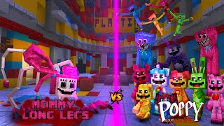 Mommy Long Legs VS All Poppy Playtime Characters 2 - ADDON FIGHT MCPE