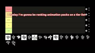 Ranking ALL Roblox Animation Packs..
