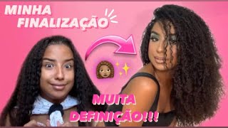 MINHA FINALIZAÇÃO - MUITA DEFINIÇÃO E POUCO VOLUME 👩🏽‍🦱✨ | Ninninha Souza