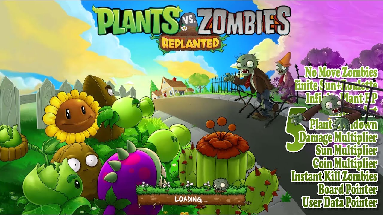 PLANT VS ZOMBIES: REPLANTED Gameplay + CHEAT ENGINE | Add Features [#5]
