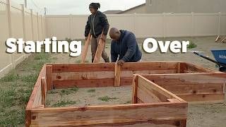 Starting Our Backyard Garden From Scratch | Building Raised Beds + Shopping Plants