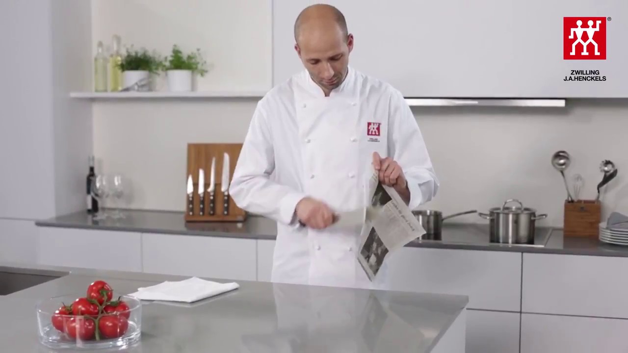 Cum ascutim cutitele utilizand piatra Zwilling de finisare