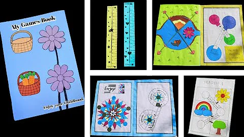 14 easy paper gaming book । diy cute coloring gaming book । diy paper crafts easy games । part - 4
