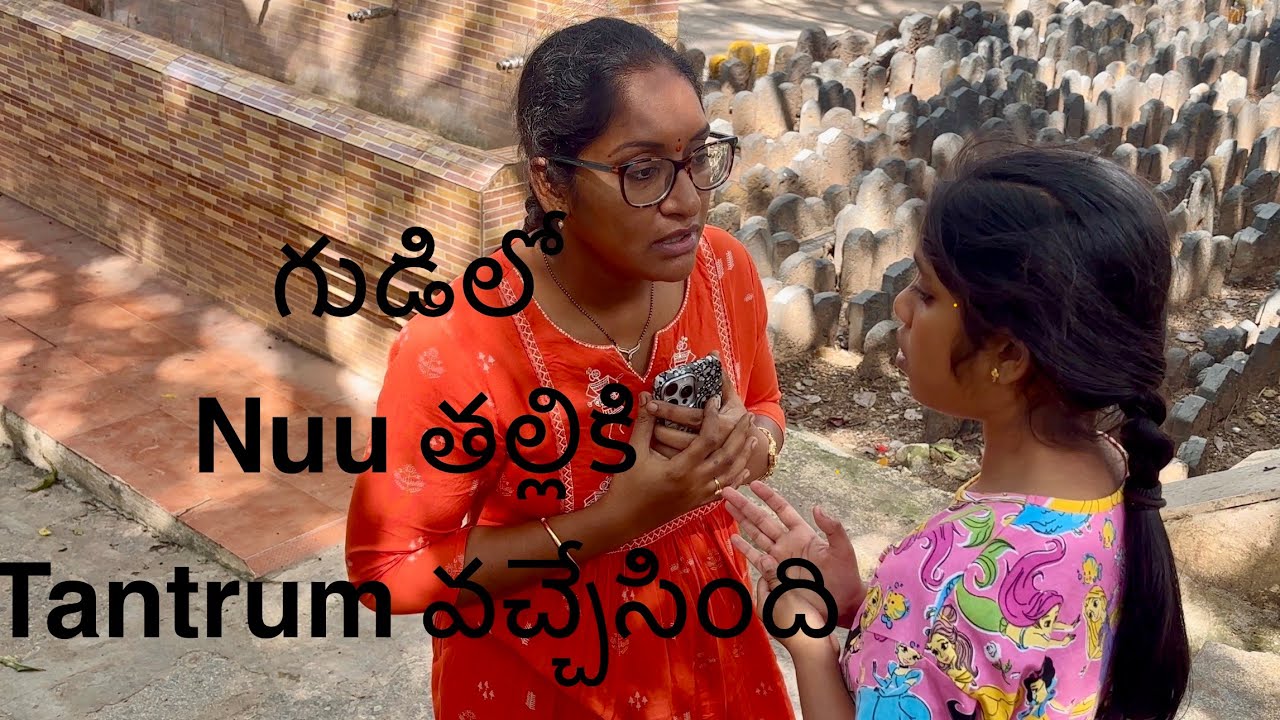 У Нушики случилась истерика в храме. Видеоблог о храме с Нушикой #осознаниеаутизма #телугу #любовь