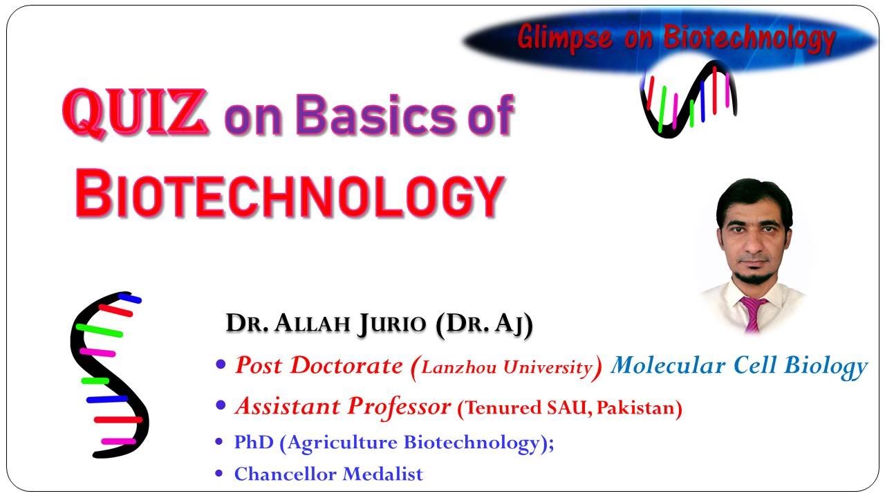 Basics of Biotechnology Quiz 3 Part A YouTube