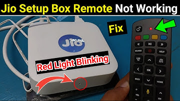 Jio Setup Box Remote Not Working | Jio Setup Box Remote Red Light Blinking